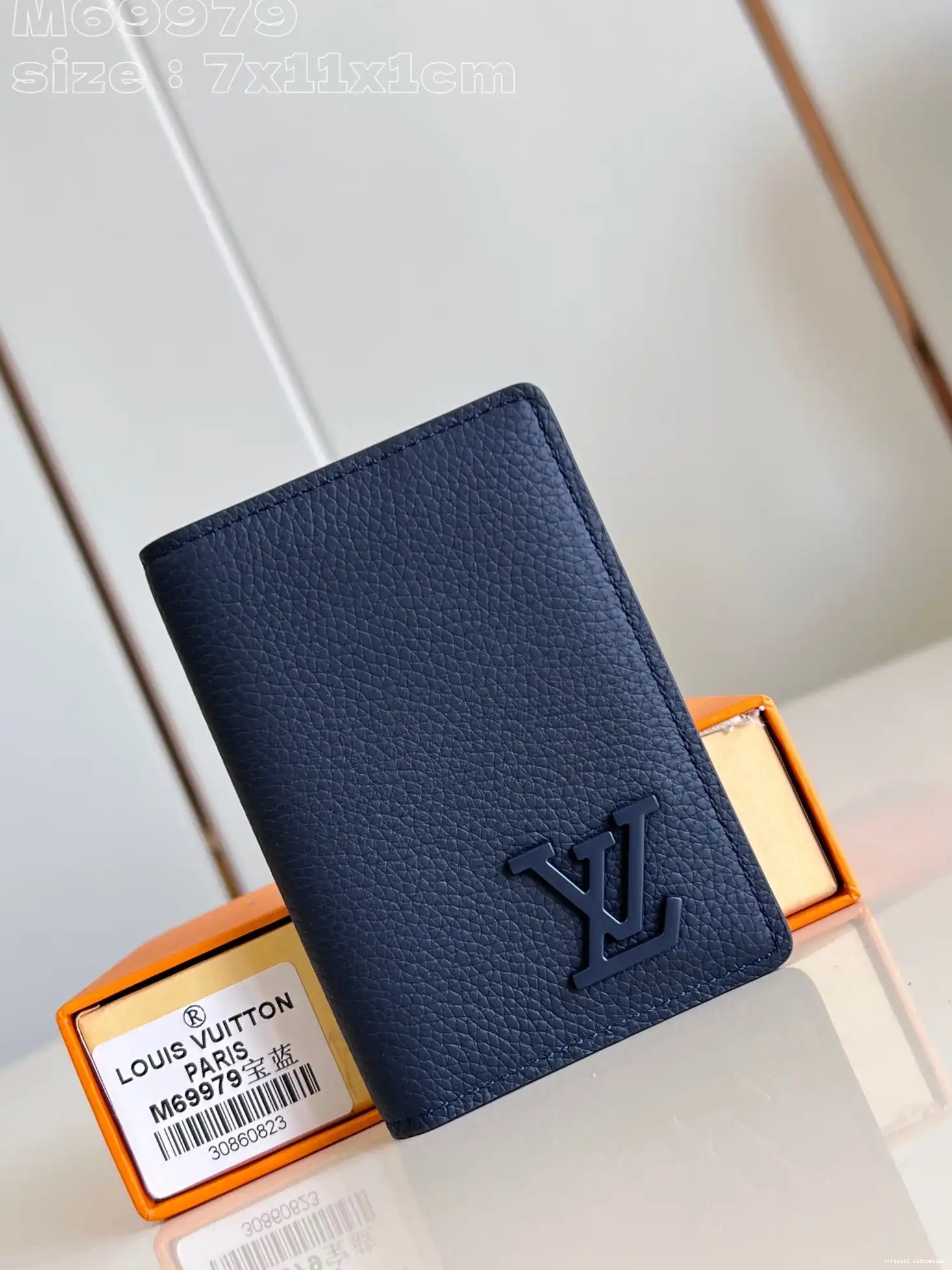 Official oldcobbler LOUIS cm Organizer-7.5*11.1*1 VUITTON Pocket 0704